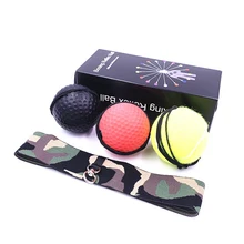3 Pcs Stanz Speed Ball Boxing Kampf Ball Gummi Ball Für Boxing Training Verbessern Reaktion Mit Stirnband Antwort Ausbildung