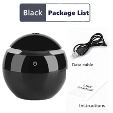  Air Humidifier Ultrasonic USB Aroma Diffuser Wood Grain LED Night Light Electric Essential Oil Diffuser Aromatherapy Bedroom 