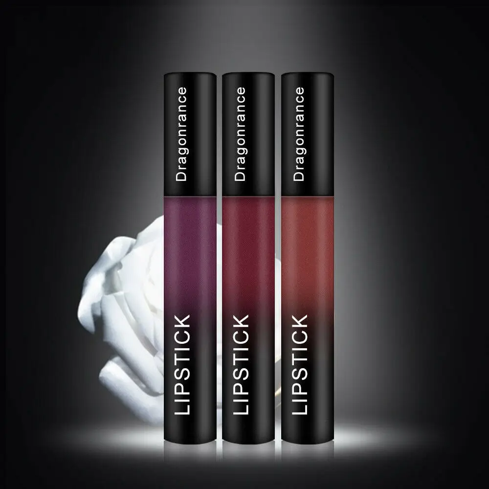 12 Colors Waterproof Lip Gloss Lipstick Moisturizer Rouge Liquid Lipstick Bite Lips Makeup Long Lasting Women Beauty Makeup