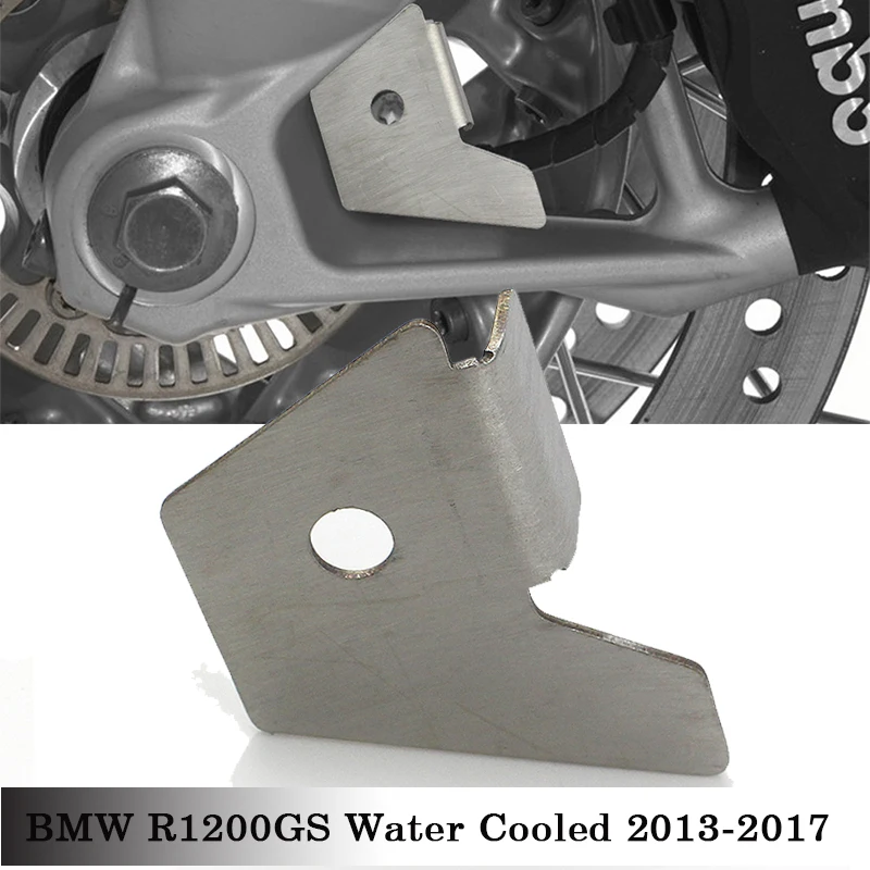 

Motorcycles Accessories Silver for BMW R1200GS Water Cooled 2013-2017 Newer Front Wheel Speed Sensor Guard Cover Protection
