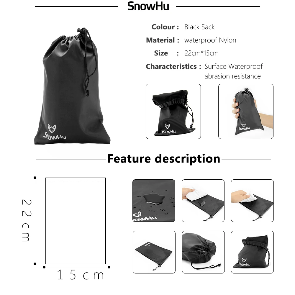 SnowHu аксессуары для экшн-камеры для GoPro Hero 8 7 6 5 4 Black Xiaomi Yi 4K Lite SJCAM SJ7 Eken H9 Go Pro крепление для sony комплект GS22