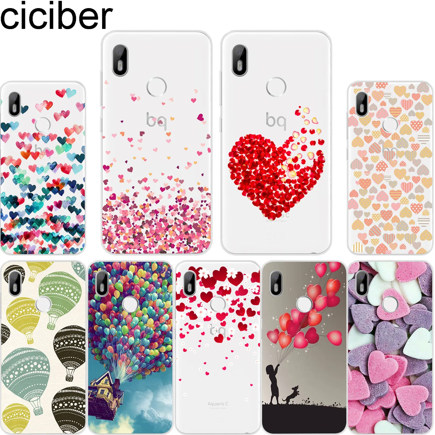 Ciciber для BQ Aquaris U2 C U X5 V VS X2 X Plus Lite Pro E5 s M5 M5.5 M4.5 E4.5 Мягкие силиконовые чехлы телефонов