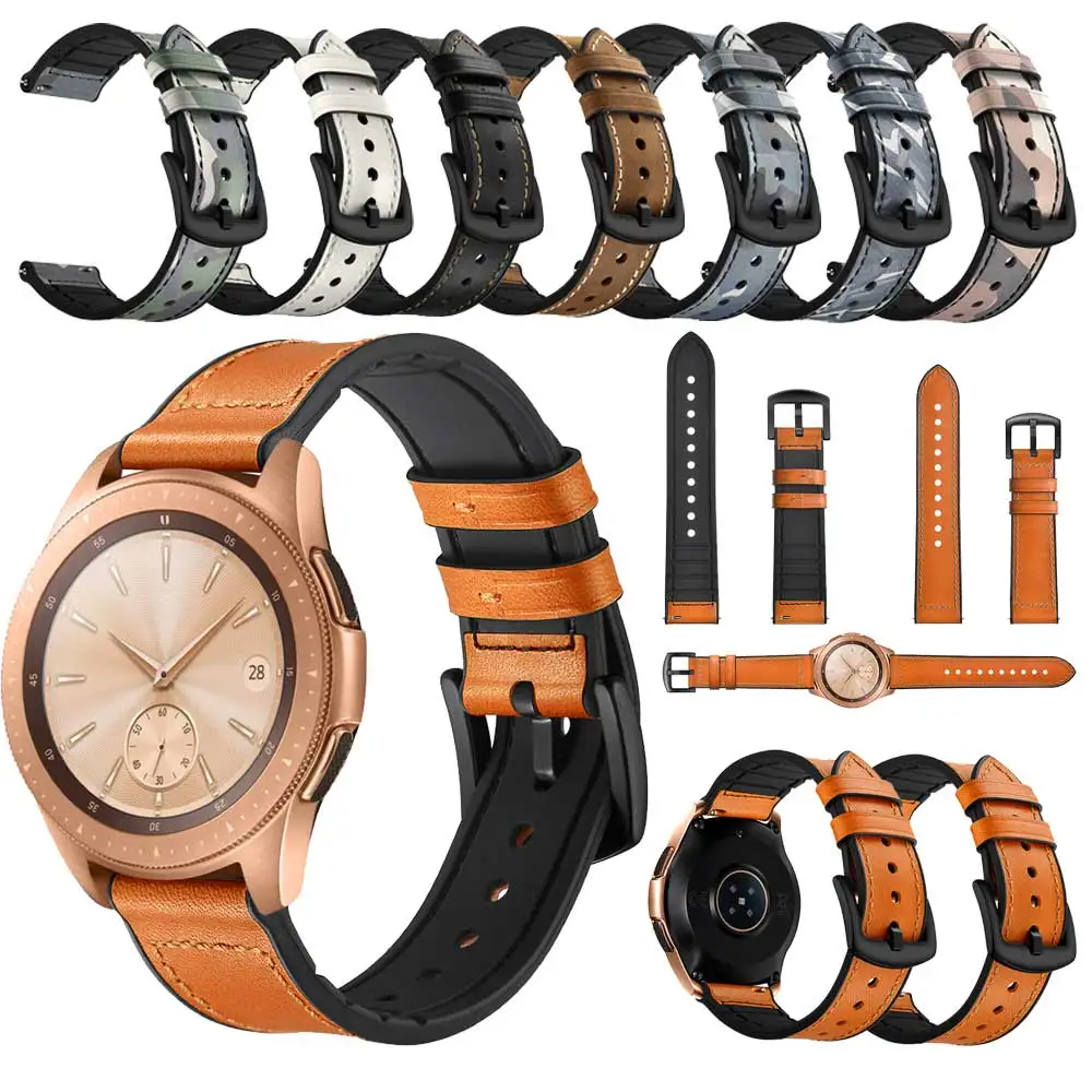 Ретро кожаные камуфляжные часы для Garmin Fenix6 pro 22 мм универсальный ремешок для часов Quick Release Wirststrap для Garmin Fenix6