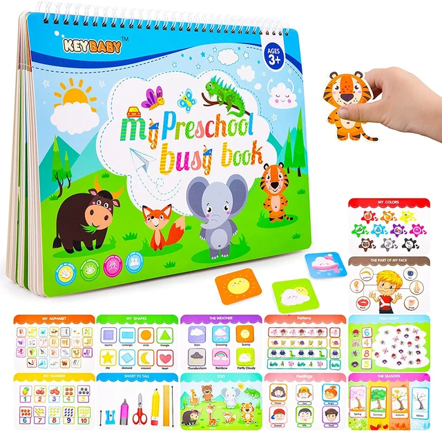 Montessori Busy Book For Kids Educational Quiet Book Basic Life Skills Kids  Learning Toys Montessori Book For Baby 1 2 3 Years - AliExpress
