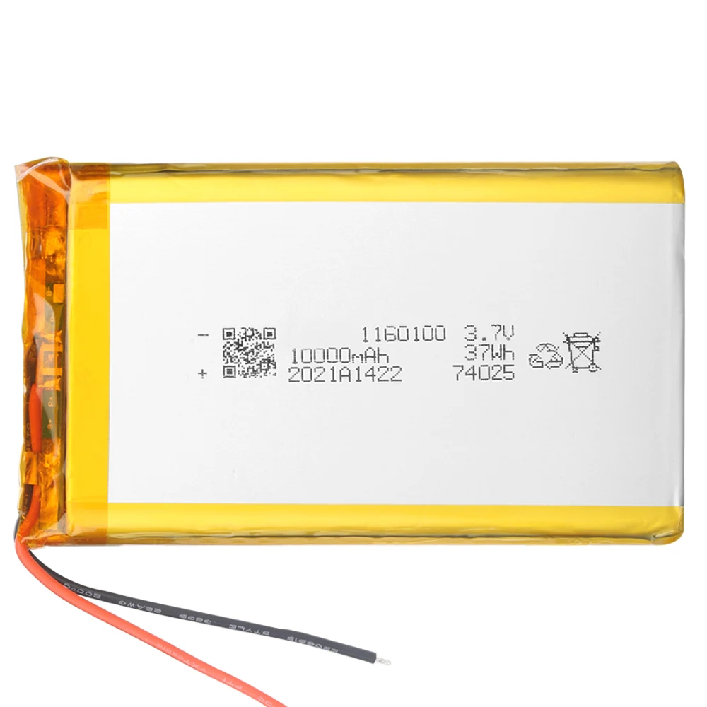 3.7V 10000mAh Lithium polymer Rechargeable Batteries For Tablet PC Power Bank MP4 Remplacement  bateria - 2