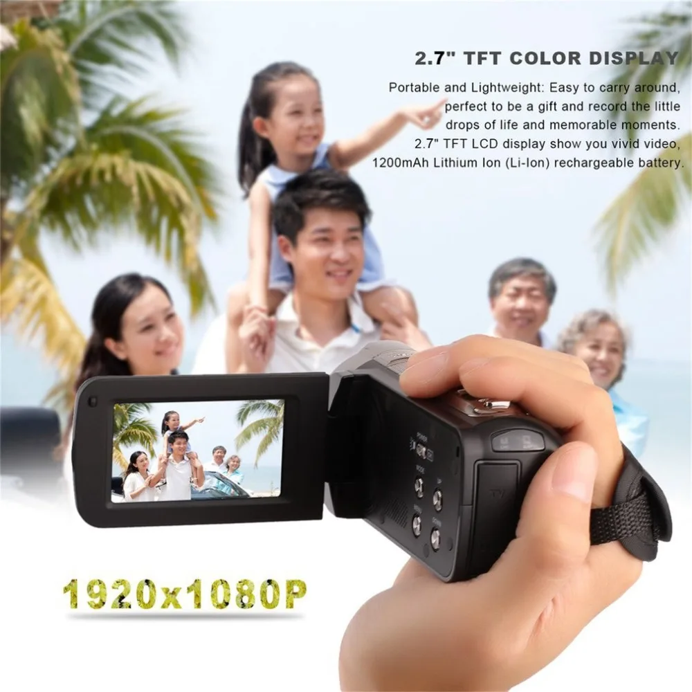 

Digital Video Camera Full HD 1920x1080P 24MP WiFi 2.7" Touch Screen 16x Zoom Mini Camcorder DV Camera Digital Video with LCD