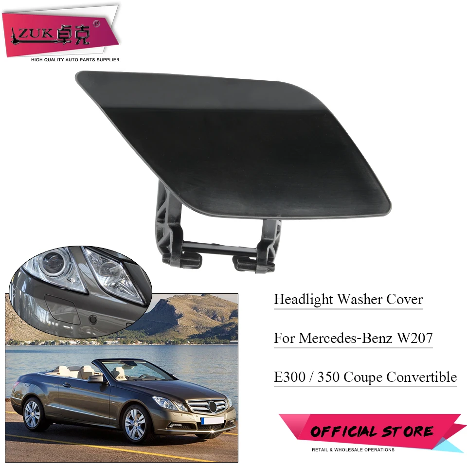 

ZUK For Benz E-Class Coupe / Convertible W207 Headlight Headlamp Washer Nozzle Cap For E200 E260 E300 E350 E500 2009-2012