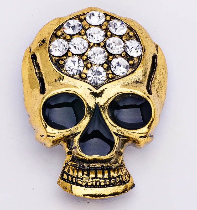 Винтажные гримаса в стиле панк резные брошь Хэллоуин Череп штырь отворотом