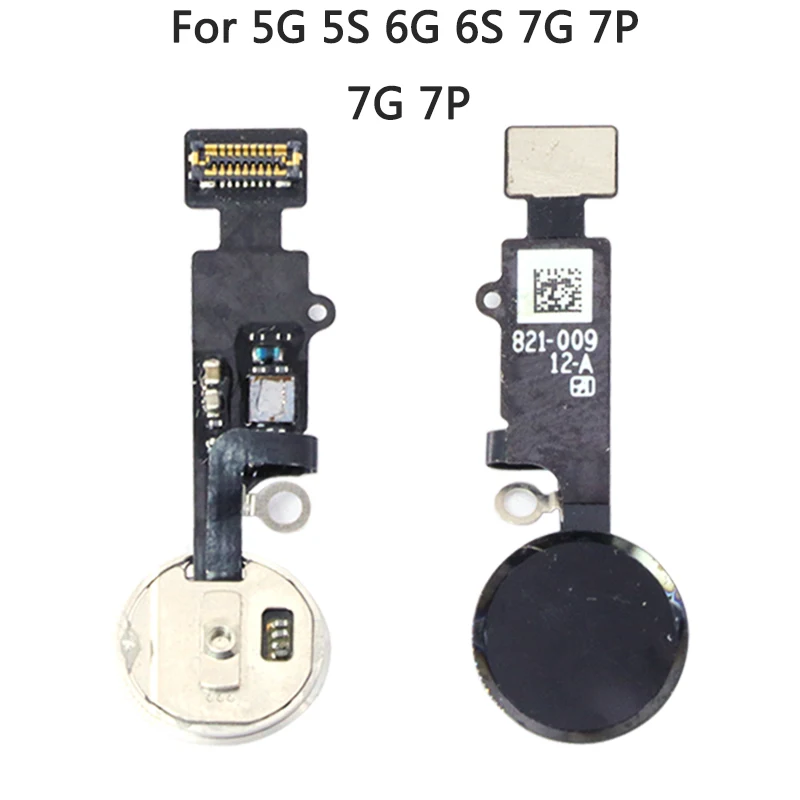 Новинка 6G 6 Plus Главная Кнопка для iPhone 6S 7G 7 5S SE кнопка гибкий кабель с резиновой