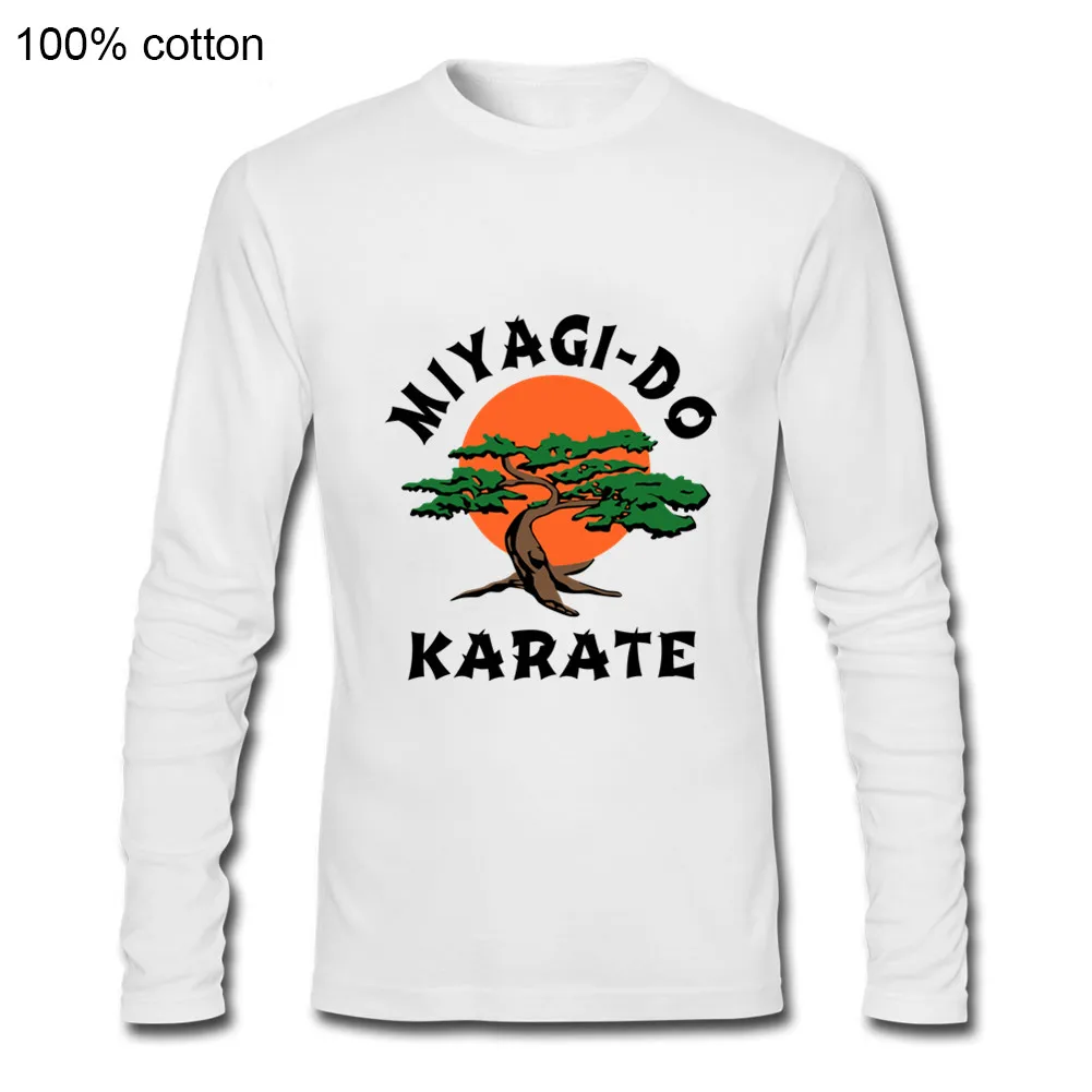 

Cobra Kai Retro Long Sleeve Kung Fu Tee Shirt Homme T Shirts Miyagi Do Bonsai Tree Karate Kid Martialer Arts Japan 90S Best Tees