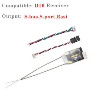 

Jumper-xyz R1+ R1 Plus Receiver 16CH Sbus RX Compatible Frsky D16 Model Radio Remote Controll for Jumper T16 Transmitter