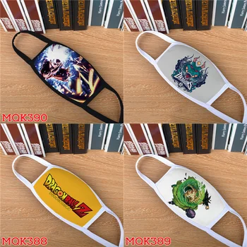 

Anime Dragon Ball mask Son Goku Cosplay Props Shenron Masks 3D Print Cotton Dustproof Breathable Half Face Mask mascarillas