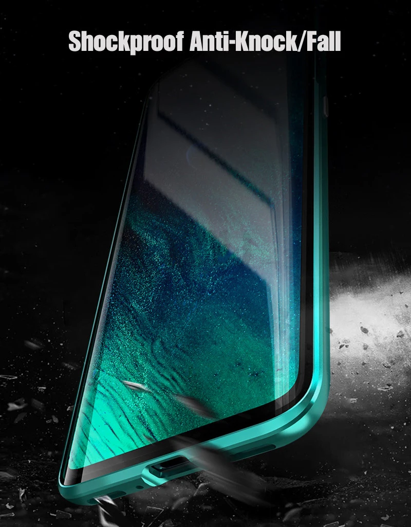 360 Полный Магнитный чехол для телефона Oneplus 7 Pro Алюминиевый металлический чехол-бампер двухсторонняя, для стекла чехол для Oneplus 7 Pro 1+ 7