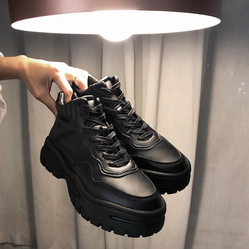 

Male Casual Shoes Men's Chunky Trainers Sneaker High Platform Shoes Men Sneakers Classic Brand Sneakers For Male M1-07