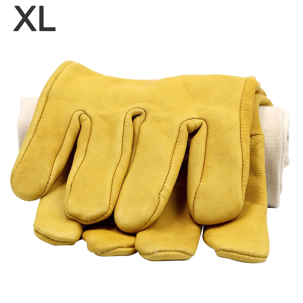 XL Защитные перчатки из овчины для пчеловодства, инструменты для пчеловодства, защитные перчатки, брезентовое оборудование для пчеловодства - Цвет: XL