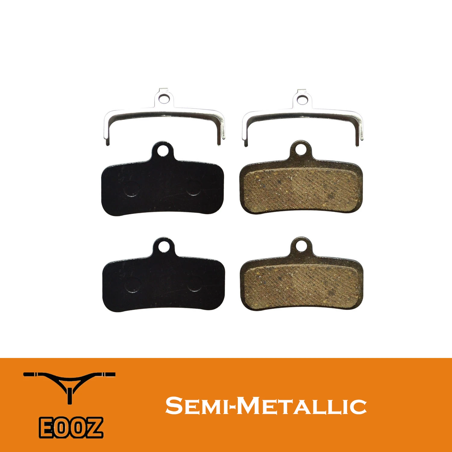 EOOZ 2 PAIRS Semi Metallic bicycle MTB DISC BRAKE PADS FOR SHIMANO