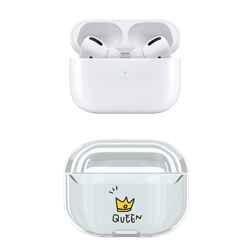 Прозрачные чехлы для airpods pro Не доставая его из чехла apple Роскошный милый чехол ТПУ