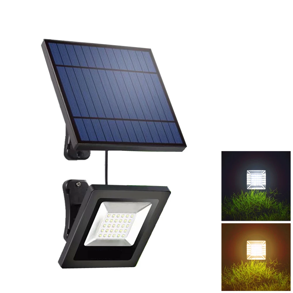 Flood Light LED Solar Light 30LED Floodlight Solar Garden Light Adjustable Solar Panel Security Waterproof For Outdoor Lighting