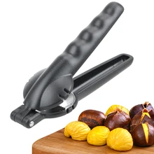 Orzech otwieracz Cutter stal nierdzewna 2 w 1 szybki kasztan klip orzech szczypce Metal dziadek do orzechów Sheller przenośne narzędzia kuchenne 16