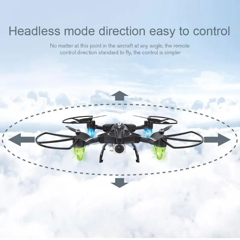 0.3MP Camera RC Helicopter Folding Drone Smart Follow USB Four-Axis Quadcopter WIFI FPV Gravity Sense Remote Control Toys