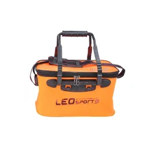 Большой емкости вентиляционное отверстие Портативный EVA Нескользящие с ручками открытый рыболовный чехол складные принадлежности регулируемый ремень для хранения