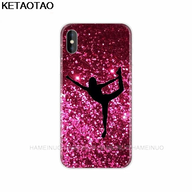 Зеленый KETAOTAO гимнастический силуэт телефонные чехлы для iPhone 4S 5C SE 5S 6 6S 7 8 Plus X силиконовые прозрачные мягкие ТПУ чехлы - Цвет: Зеленый
