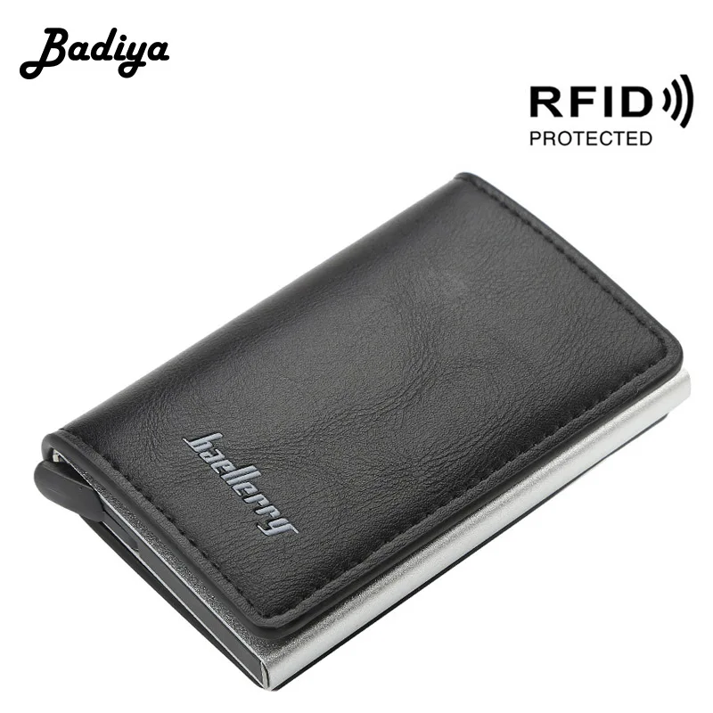Бизнес Rfid держатель для карт мужские кошельки сумка для денег Мужской винтажный короткий кошелек маленькие кожаные тонкие бумажники для мужчин мини кошелек Тонкий