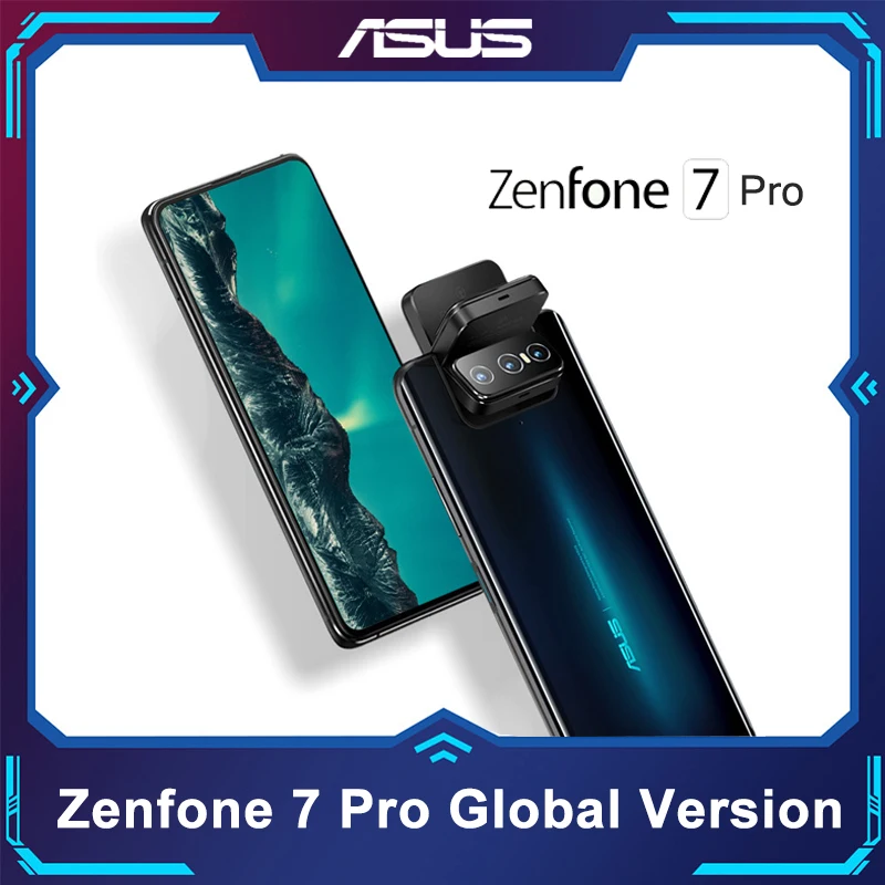 ASUS Zenfone 7/ 7Pro 8GB RAM 128/256GB ROM Snapdragon 865/865Plus 5000mAh NFC Android Q 90Hz 5G Smartphone Globale Version