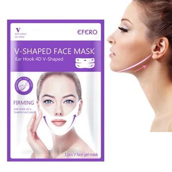 

V Shape Lifting Face Mask Peel-off Slimming Chin Lift Up Face Masks V Shaper Anti-wrinkle Masks Hanging Ear Bandage Skin Care