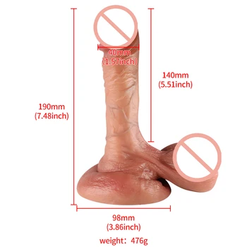 Realistic Dildo Suction Cup Penis Artificial Phallus Sex Toys Silicon Dildo For Women Men Fake Cock Rubber Dick Anal Massager 6