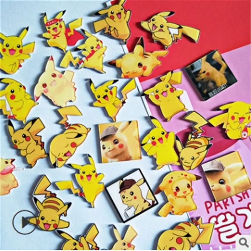 1 шт. значок Pokemon Go Pikachu брошь аксессуары для косплея из ПВХ Переводные значки с