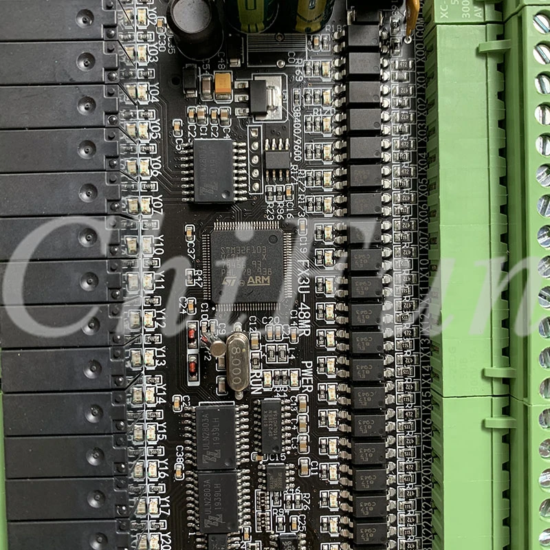 Высокая скорость FX1N FX2N FX3U 48MR/40MR 24 входа релейный выход 6AD 2DA промышленная плата