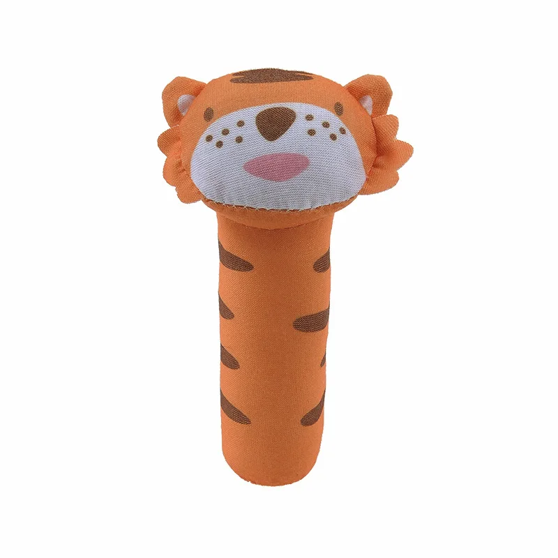 

SHUJIN Children Hand Grip Rod Educational Toys Cute Animal BB Stick Hand Bell Baby Plush Rattle Rattle Appease Infant Bed Toys