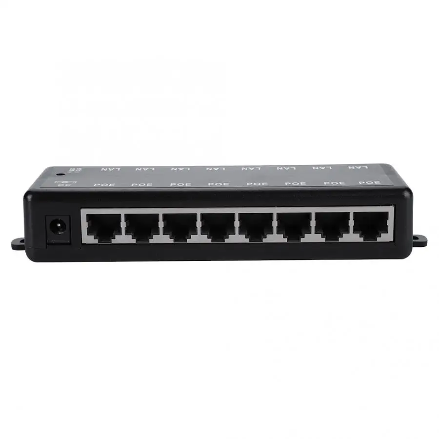 DC12V-48V 8 интерфейсов Пассивный PoE адаптер питания по Ethernet POE модуль питания инжектор Горячий