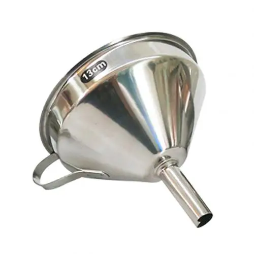 L Stainless Steel Cone Funnel Pour Oil Wine Liquid Hopper Kitchen Home Tool 11/13/15cm Kitchen Tools& Gadgets Durable Funnel - Цвет: L