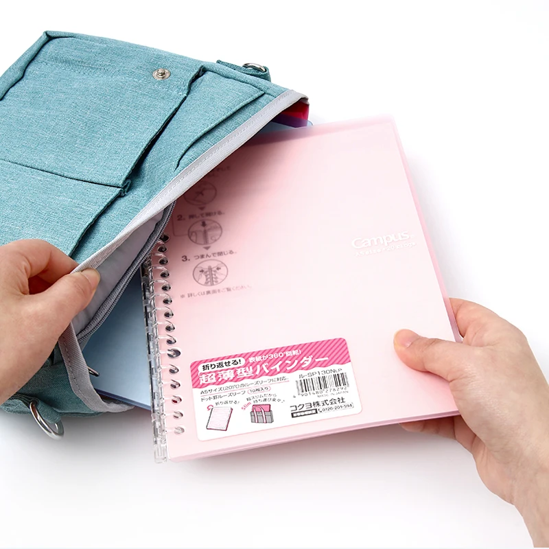 Japan KOKUYO Loose-leaf Smartring Ultra-thin B5 Binder Bend Foldable A5 Notebook Translucent Student Coil Stationery Japan KOKUYO Loose-leaf Smartring Ultra-thin B5 Binder Bend Foldable A5 Notebook Translucent Student Coil Stationery