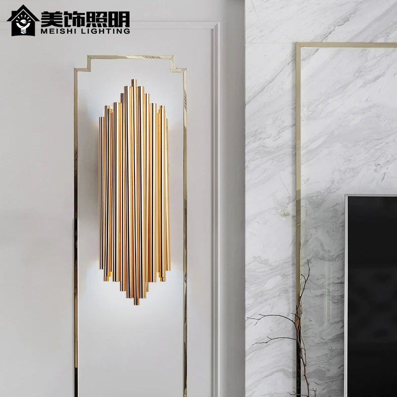 

Nordic Postmodern Wall Lights Line Simplicity Bedroom Bedside Lamp Aisle LED Wall Lamps luminaires Living room Lights Fixtures