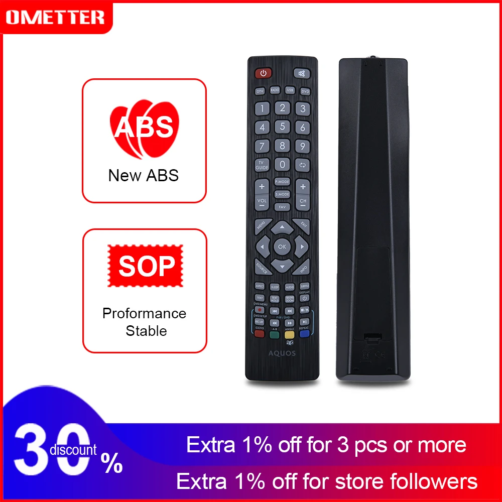 Mando a distancia para Sharp Aquos, Control remoto para Smart TV, SHW