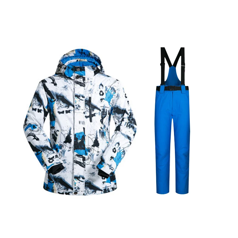 

MUTUSNOW Ski Suit Men Winter Warm Snow Jackets and Pants Windproof Waterproof Ski Equipment Snowboard Jacket