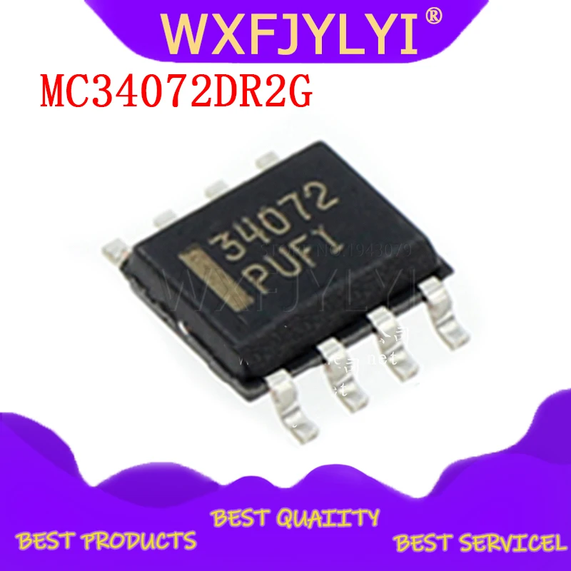 10 шт./лот MC34072DR2G 34072 MC34072 SOP линейный инструментальный операционный буферный