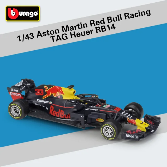 Bburago 1:43 2021 F1 Red Bull Racing RB16B 33# Max Verstappen 11# Sergio Perez Formula one Simulation alloy super toy car model RB14-33