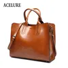 ACELURE Leather Handbags Big Women Bag High Quality Casual Female Bags Trunk Tote Spanish Brand Shoulder Bag Ladies Large Bolsos ► Photo 1/6