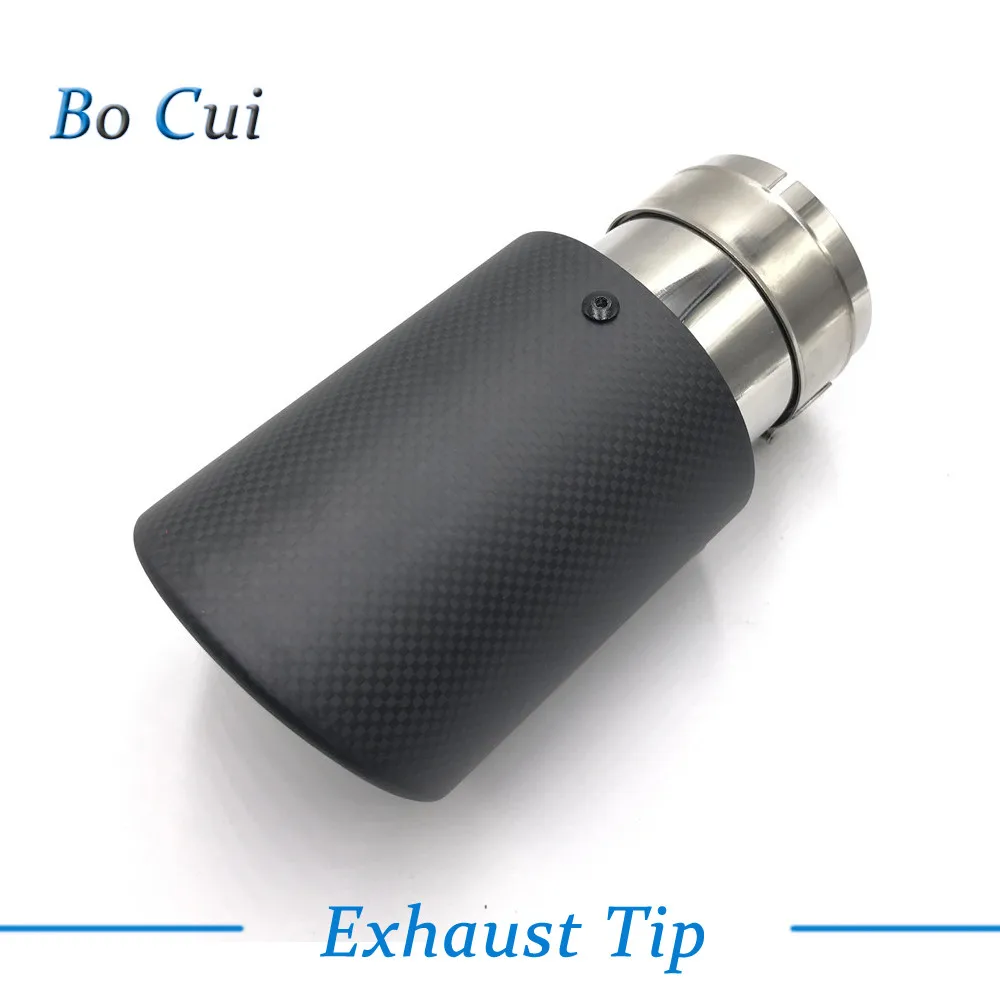 

Promotion:Universal Car Styling Akrapovic Exhaust Tip Matte Carbon Fiber Muffler Pipe Car-styling Automobiles Accessories(1pcs)