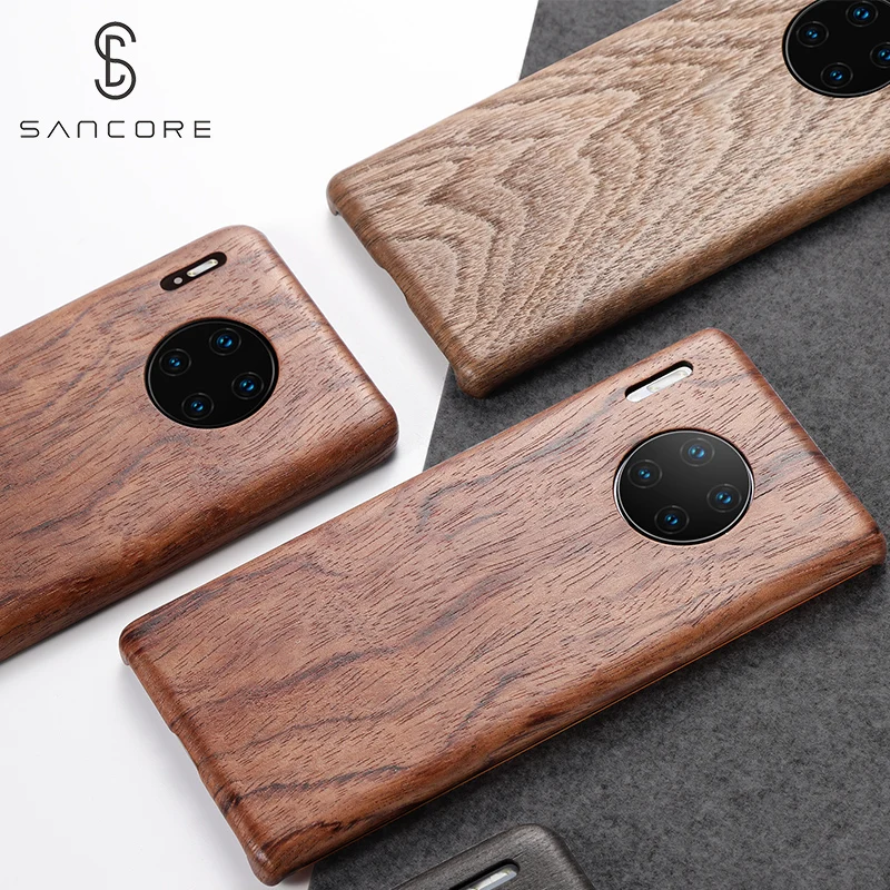 SanCore НАСТОЯЩИЙ ДЕРЕВЯННЫЙ палисандр чехол для телефона для HUAWEI MATE30/PRO натуральный роскошный деревянный узор защитный чехол