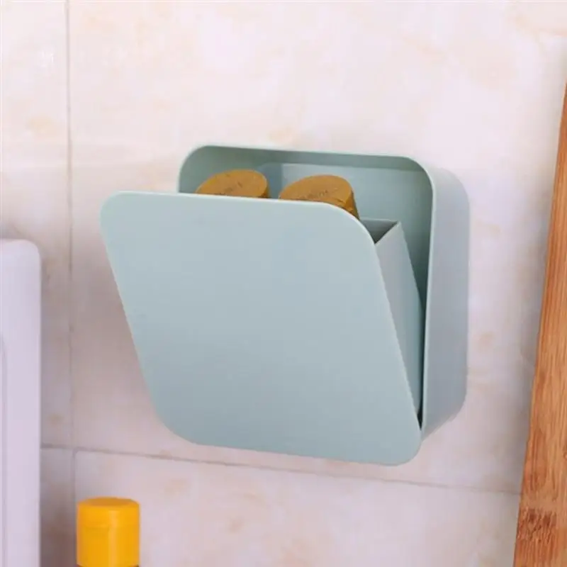 Контейнер для пасты для хранения Съемный настенный ящик для хранения водонепроницаемый держатель для щёток для ванной комнаты спальни кухни 19x13 см
