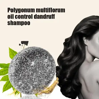 

Polygonum multiflorum anti-off shampoo soap oil control anti-dandruff cleansing mite removing soap black hair care soothing sca