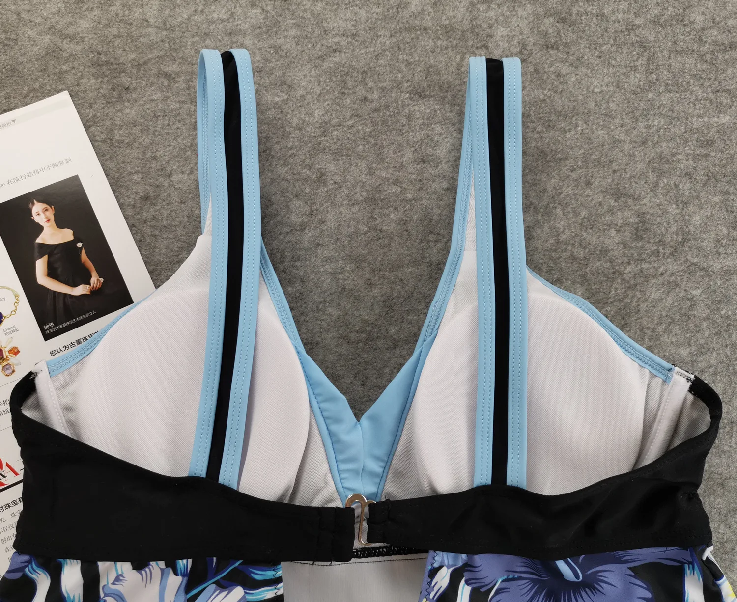 

2020 Europe And America New Style Digital Printing Large Size WOMEN'S Swimsuit Plus-sized High-waisted Split Type Two-Piece Swim