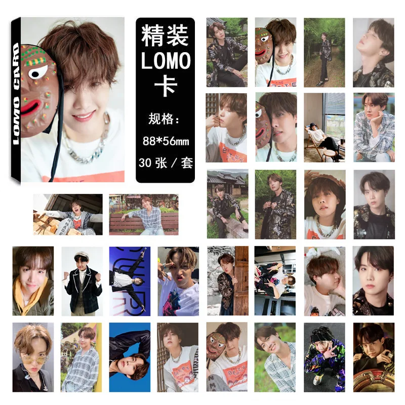 J-HOPE 30 шт./компл. Kpop Bangtan Boys летний альбом Фотокарта хорошее качество Bangtan Boys Photo Lomo Card Bangtanboys Новые поступления Kpop - Цвет: J-HOPE
