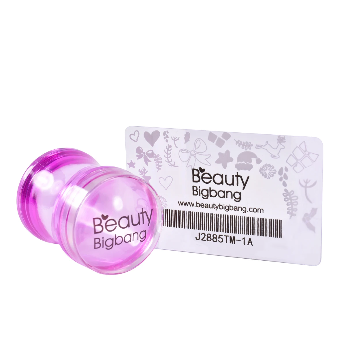 BeautyBigBang пластиковая силиконовая головка штамповка+ резиновый штамп для скребок для ногтей прозрачная Желейная Цветочная ручка для дизайна ногтей штамп пластины наборы