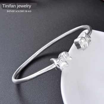 

Jewelry Fashion Bracelet Girl S999 Full Silver Open Silver